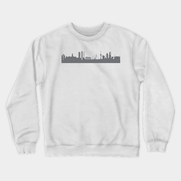 Rotterdam in gray Crewneck Sweatshirt by 44spaces